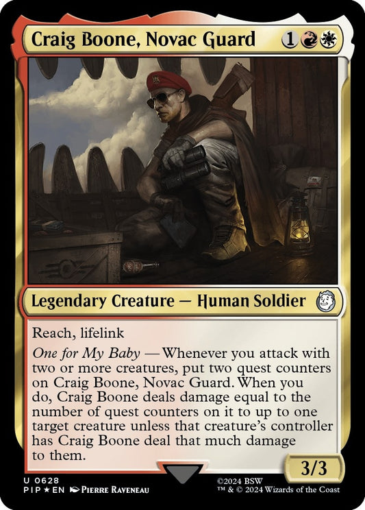 Image for Craig Boone, Novac Guard (Surge Foil) (628) (Universes Beyond: Fallout) - Magic: The Gathering