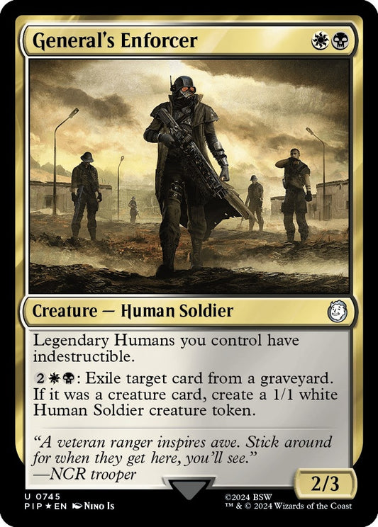 Image for General's Enforcer (Surge Foil) (745) (Universes Beyond: Fallout) - Magic: The Gathering