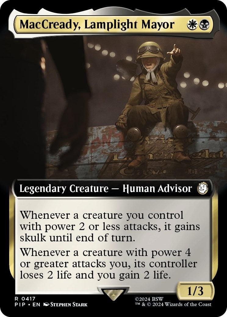 Image for MacCready, Lamplight Mayor (Extended Art) (417) (Universes Beyond: Fallout) - Magic: The Gathering