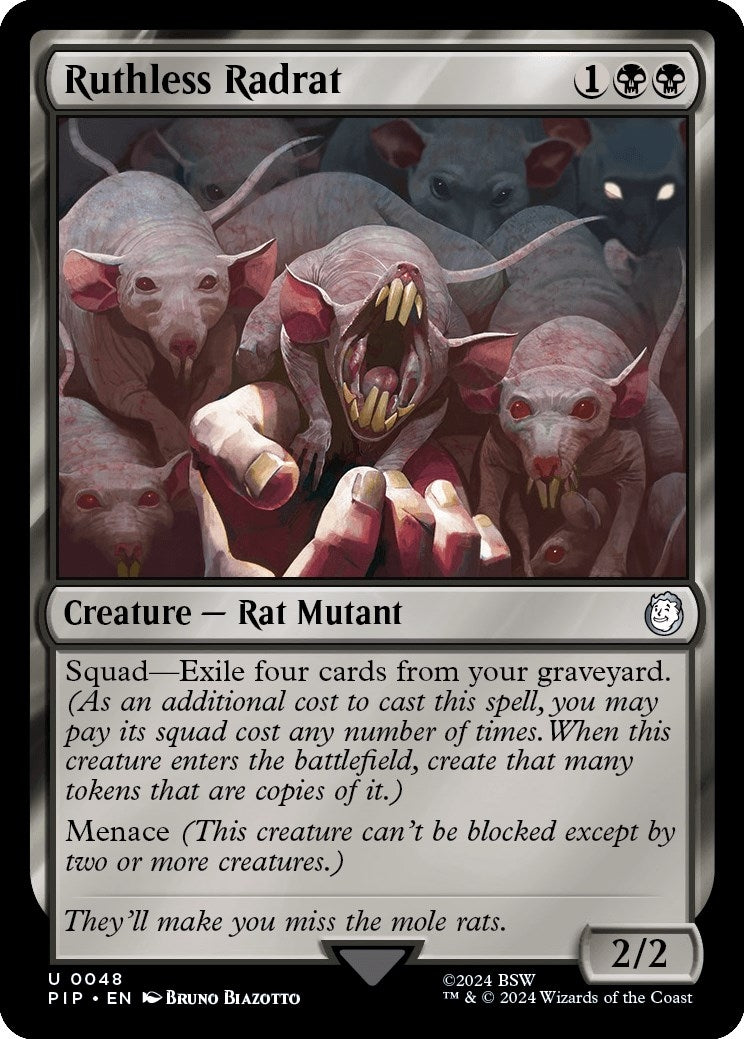 Image for Ruthless Radrat (48) (Universes Beyond: Fallout) - Magic: The Gathering