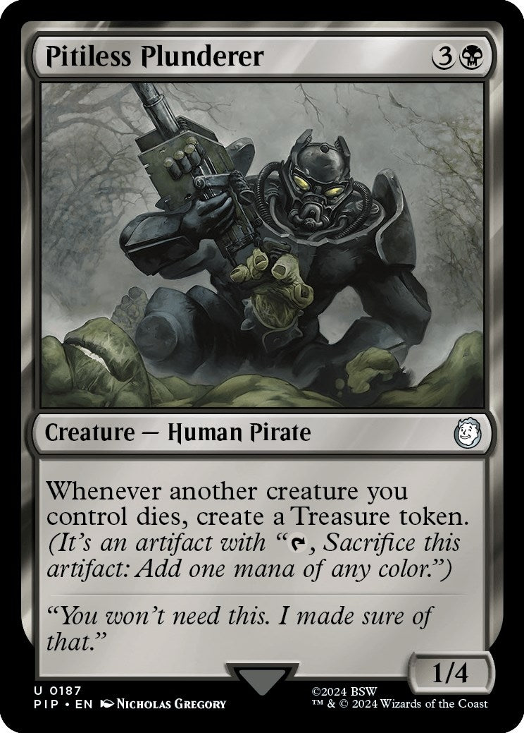 Image for Pitiless Plunderer (187) (Universes Beyond: Fallout) - Magic: The Gathering