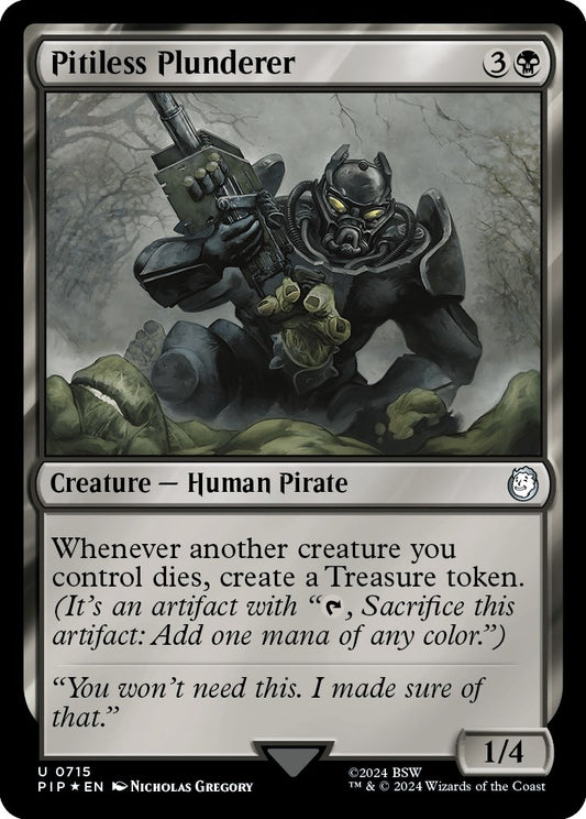 Image for Pitiless Plunderer (Surge Foil) (715) (Universes Beyond: Fallout) - Magic: The Gathering
