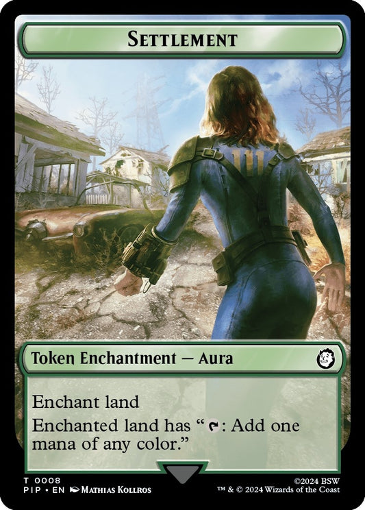 Image for Settlement // Food (0013) Double-Sided Token (8 // 13) (Universes Beyond: Fallout) - Magic: The Gathering