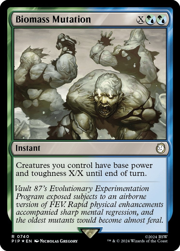 Image for Biomass Mutation (Surge Foil) (740) (Universes Beyond: Fallout) - Magic: The Gathering
