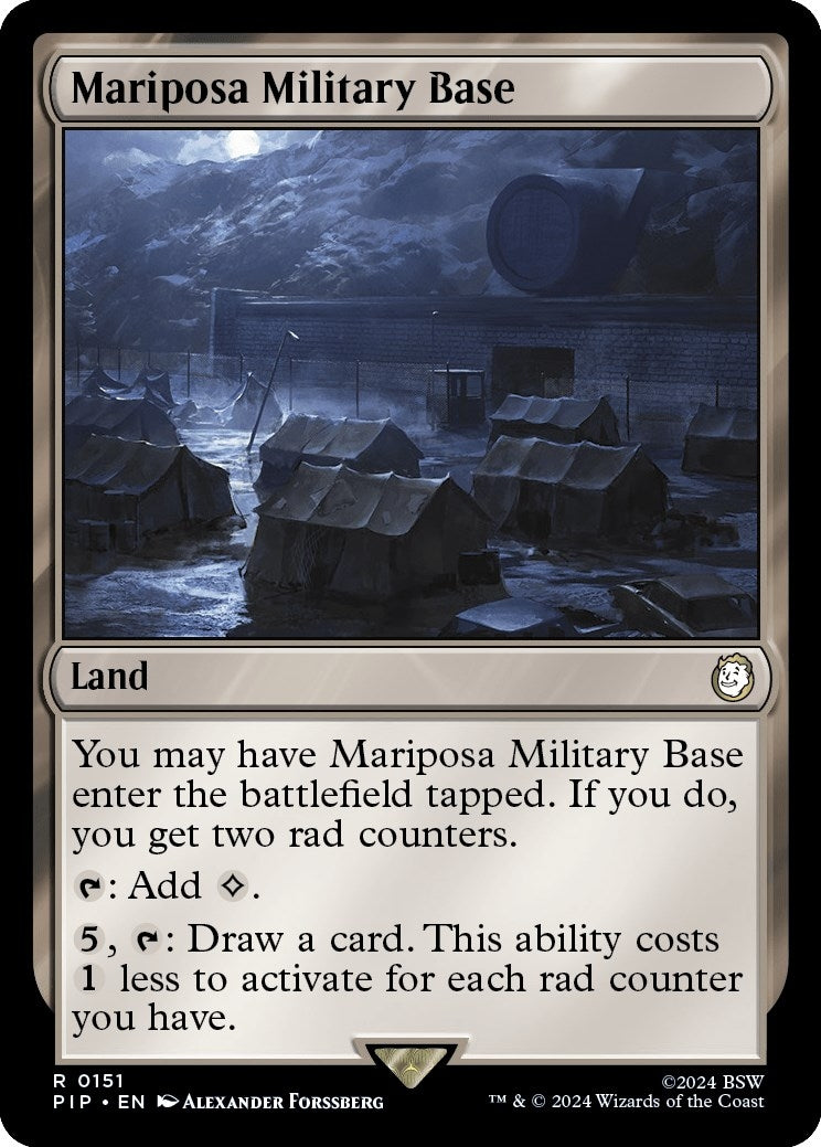 Image for Mariposa Military Base (151) (Universes Beyond: Fallout) - Magic: The Gathering