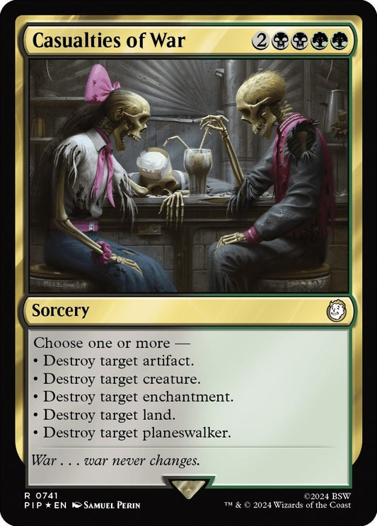 Image for Casualties of War (Surge Foil) (741) (Universes Beyond: Fallout) - Magic: The Gathering