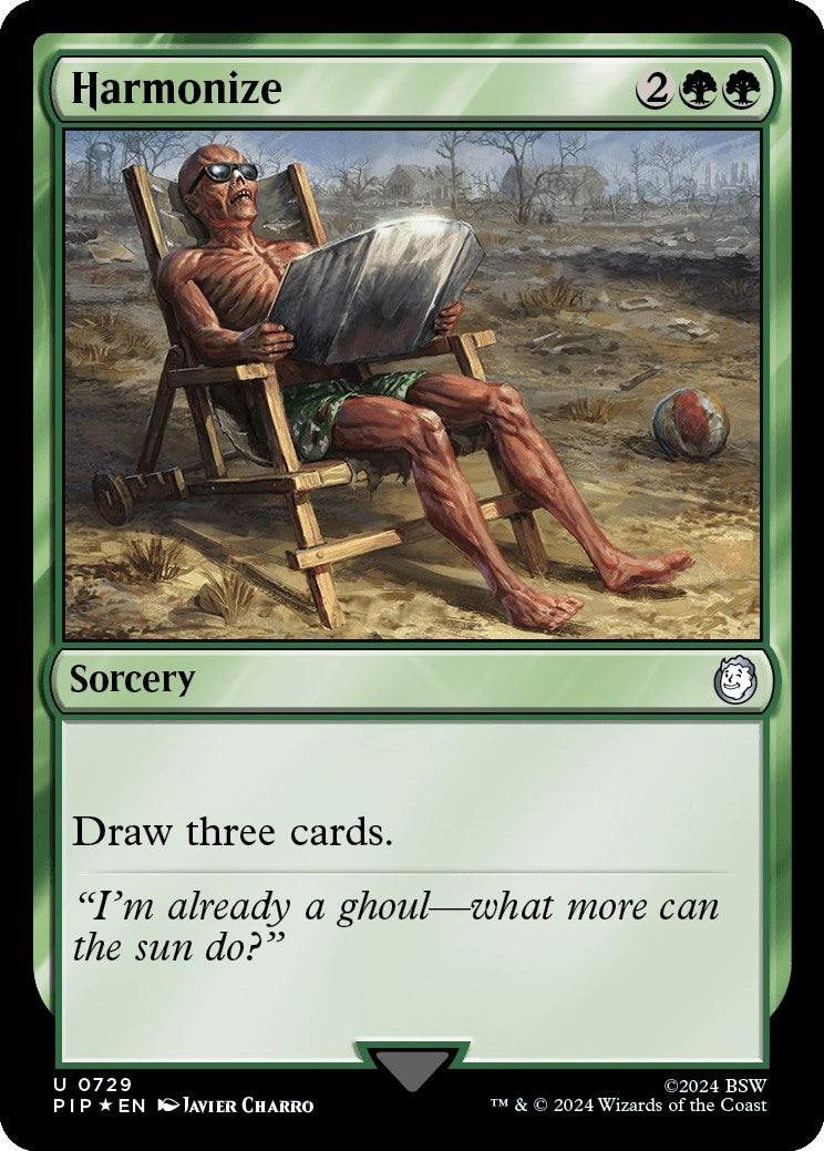 Image for Harmonize (Surge Foil) (729) (Universes Beyond: Fallout) - Magic: The Gathering