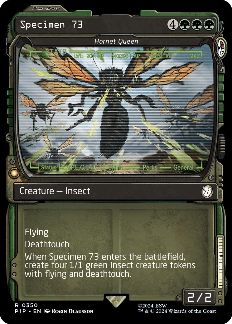 Image for Specimen 73 - Hornet Queen (Showcase) (350) (Universes Beyond: Fallout) - Magic: The Gathering