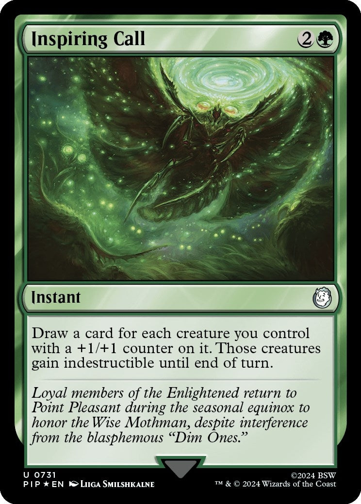 Image for Inspiring Call (Surge Foil) (731) (Universes Beyond: Fallout) - Magic: The Gathering