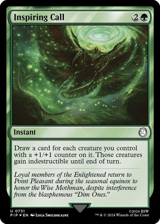 Image for Inspiring Call (Surge Foil) (731) (Universes Beyond: Fallout) - Magic: The Gathering