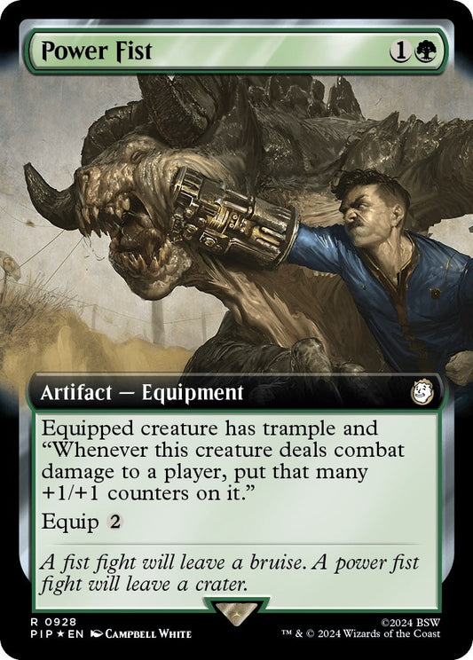 Image for Power Fist (Extended Art) (Surge Foil) (928) (Universes Beyond: Fallout) - Magic: The Gathering