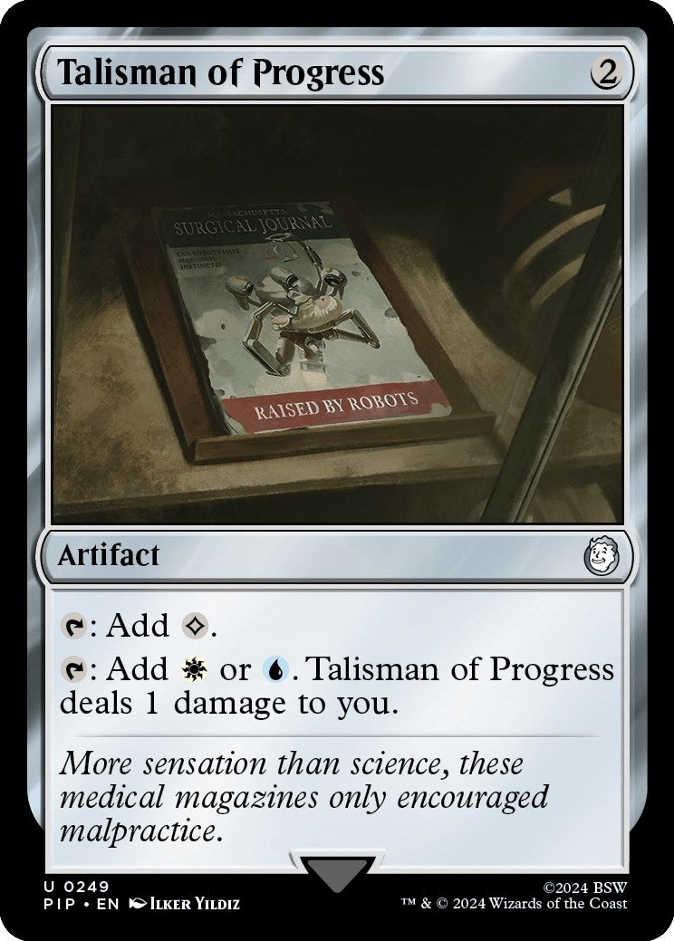 Image for Talisman of Progress (249) (Universes Beyond: Fallout) - Magic: The Gathering