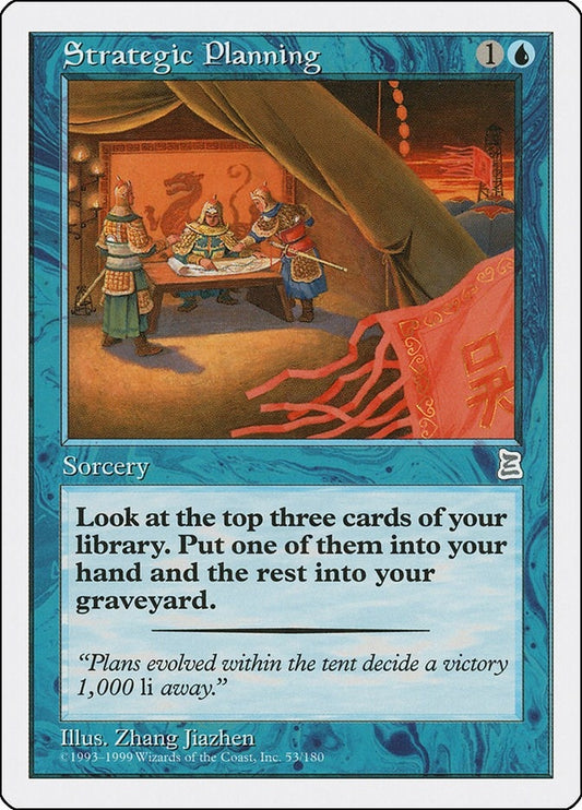 Image for Strategic Planning (53) (Portal Three Kingdoms) - Magic: The Gathering