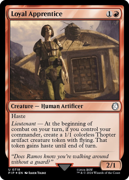 Image for Loyal Apprentice (Surge Foil) (718) (Universes Beyond: Fallout) - Magic: The Gathering