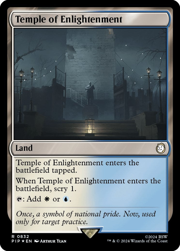 Image for Temple of Enlightenment (Surge Foil) (832) (Universes Beyond: Fallout) - Magic: The Gathering