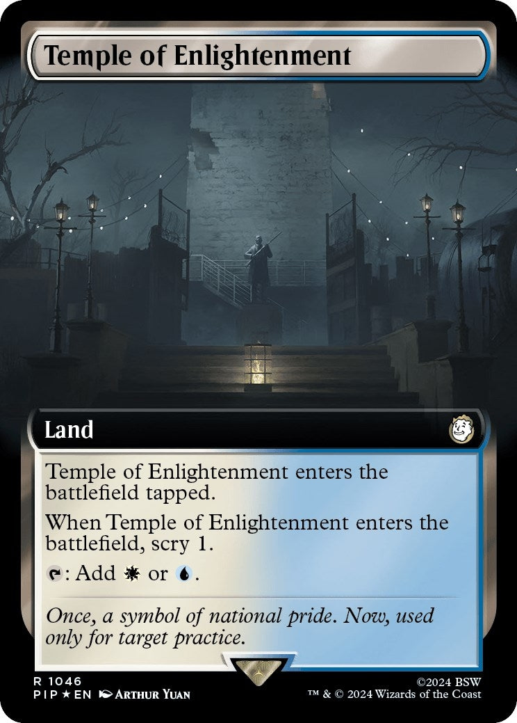 Image for Temple of Enlightenment (Extended Art) (Surge Foil) (1046) (Universes Beyond: Fallout) - Magic: The Gathering