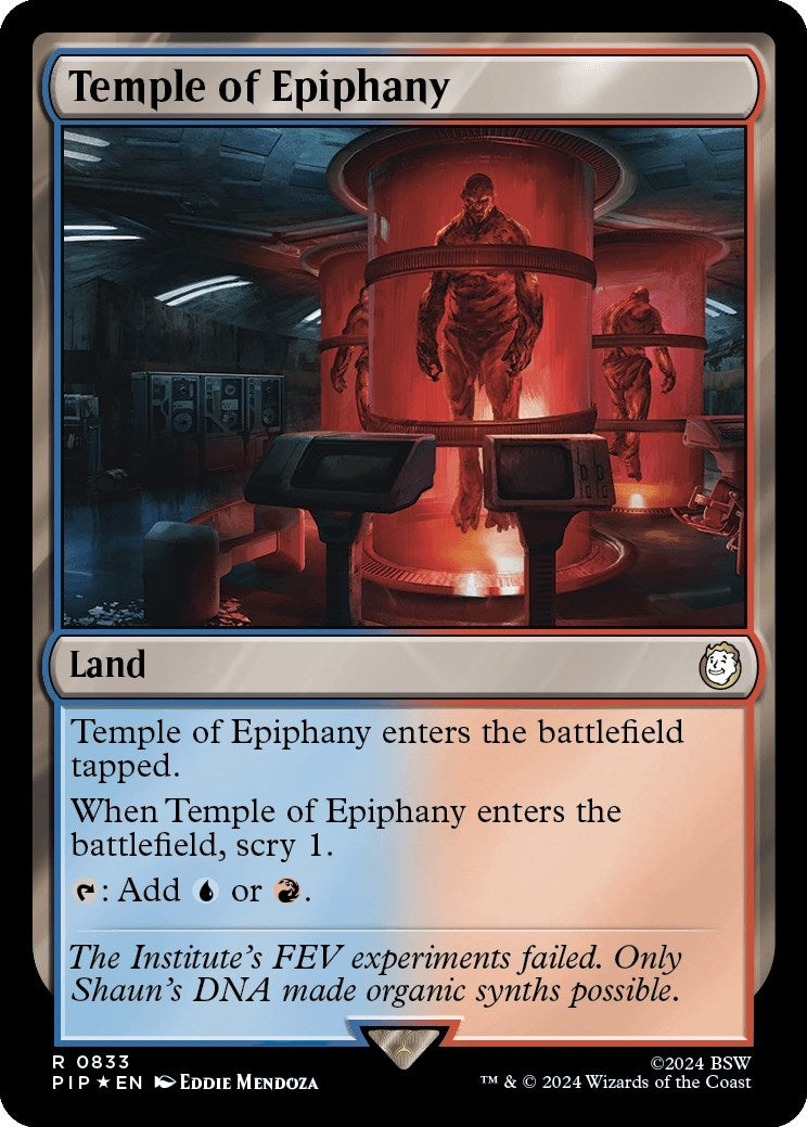 Image for Temple of Epiphany (Surge Foil) (833) (Universes Beyond: Fallout) - Magic: The Gathering