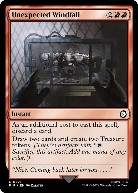 Image for Unexpected Windfall (Surge Foil) (721) (Universes Beyond: Fallout) - Magic: The Gathering