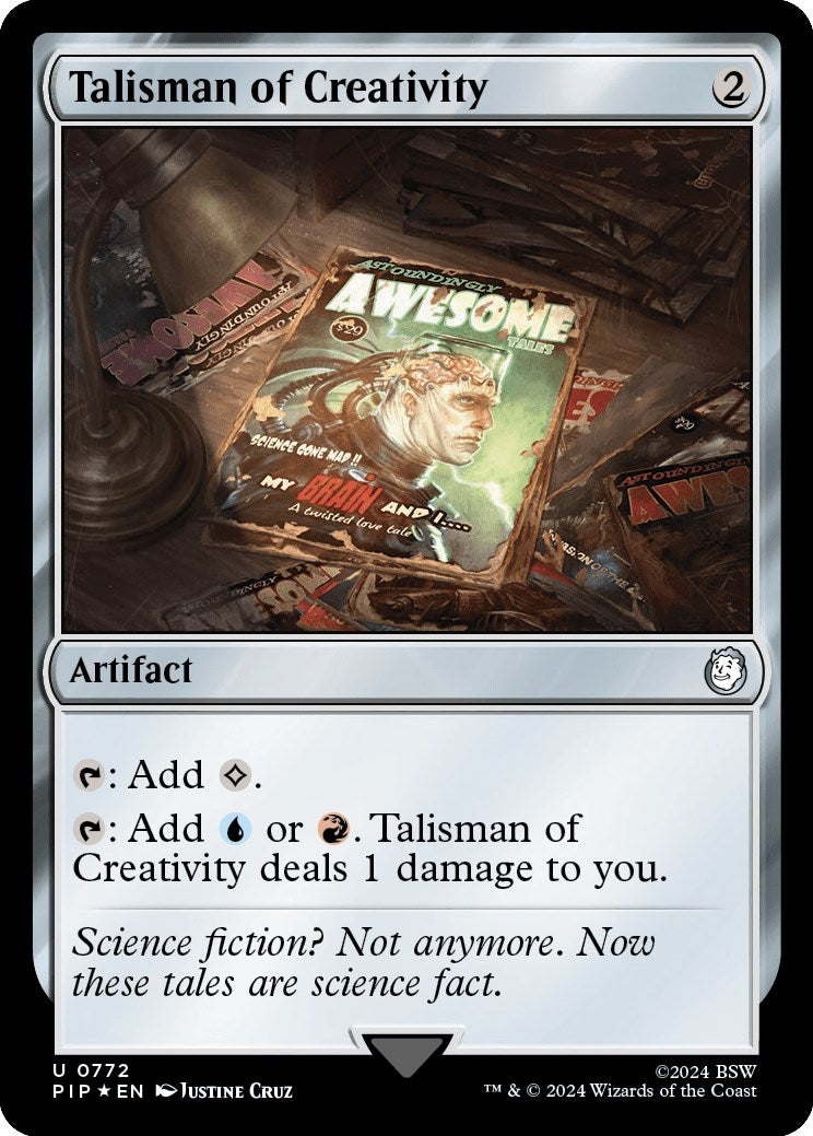 Image for Talisman of Creativity (Surge Foil) (772) (Universes Beyond: Fallout) - Magic: The Gathering
