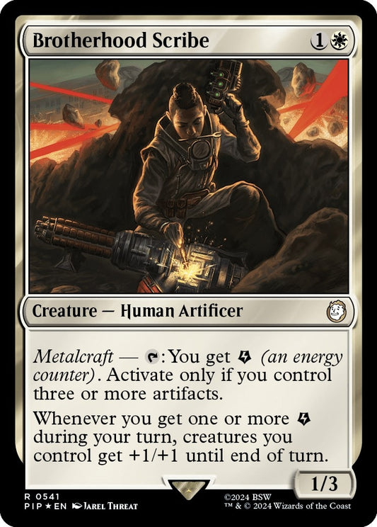 Image for Brotherhood Scribe (Surge Foil) (541) (Universes Beyond: Fallout) - Magic: The Gathering