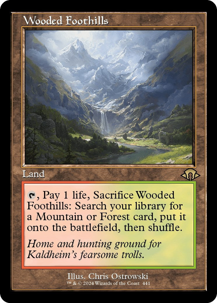 Image for Wooded Foothills (Retro Frame) (441) (Modern Horizons 3) - Magic: The Gathering