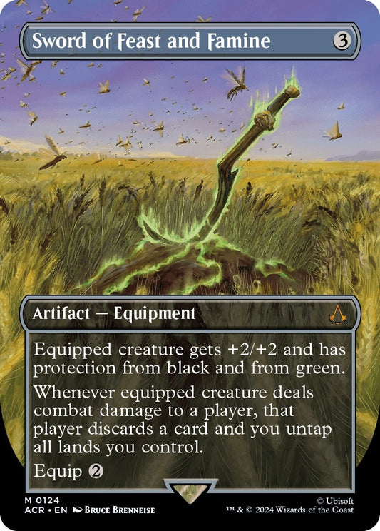 Image for Sword of Feast and Famine (Borderless) (124) (Universes Beyond: Assassin's Creed) - Magic: The Gathering
