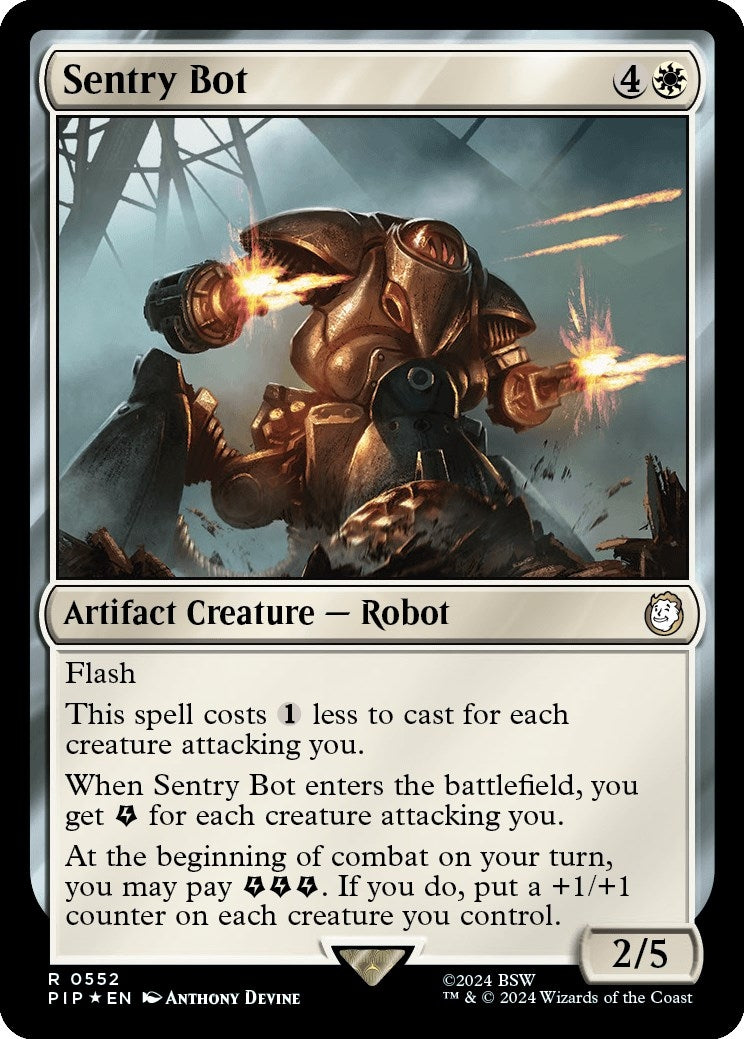 Image for Sentry Bot (Surge Foil) (552) (Universes Beyond: Fallout) - Magic: The Gathering