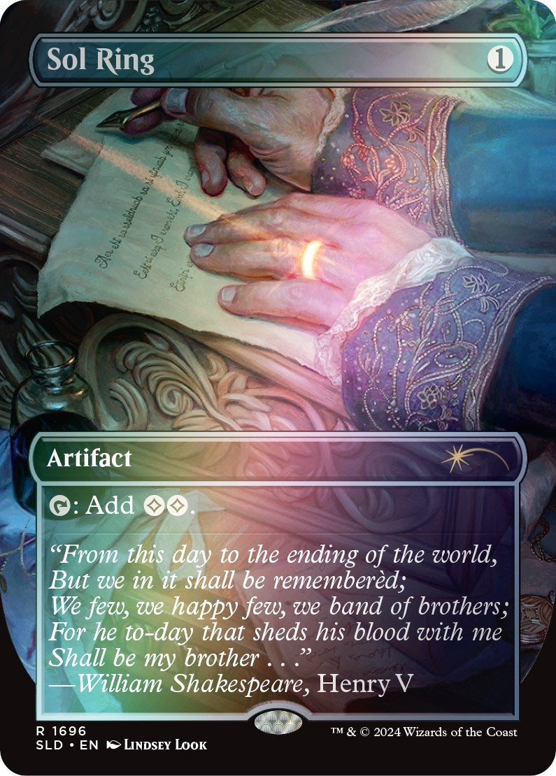 Image for Sol Ring (1696) (Rainbow Foil) (1696) (Secret Lair Drop Series) - Magic: The Gathering
