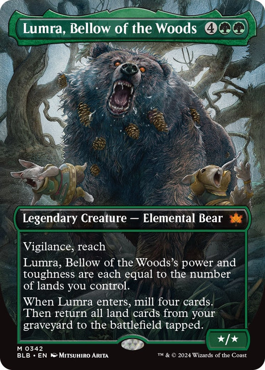 Image for Lumra, Bellow of the Woods (Borderless) (0342) (342) (Bloomburrow) - Magic: The Gathering