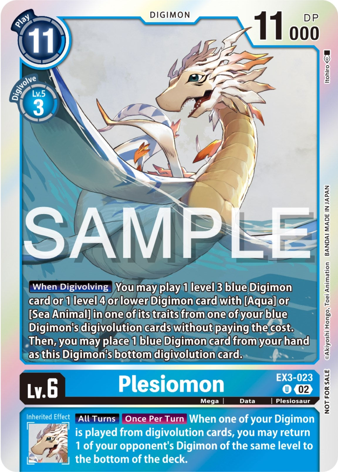Image for Plesiomon (Event Pack 6) (EX3-023 U) (Draconic Roar) - Digimon Card Game