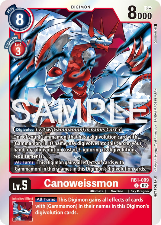 Image for Canoweissmon (Event Pack 6) (RB1-009 U) (Resurgence Booster) - Digimon Card Game