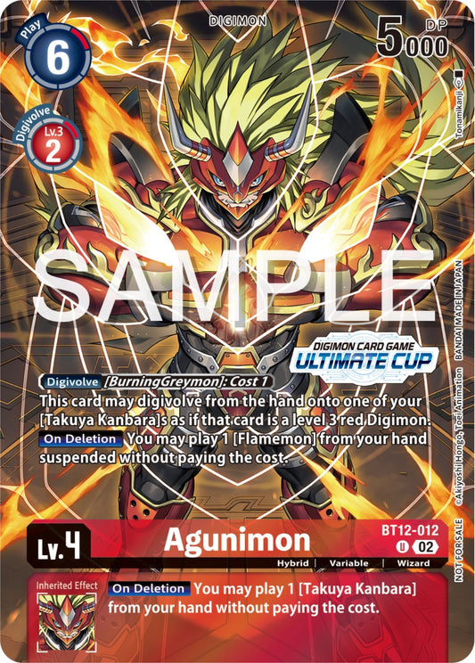 Image for Agunimon (Ultimate Cup 2024) (BT12-012 U) (Across Time) - Digimon Card Game