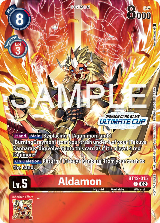 Image for Aldamon (Ultimate Cup 2024) (BT12-015 R) (Across Time) - Digimon Card Game