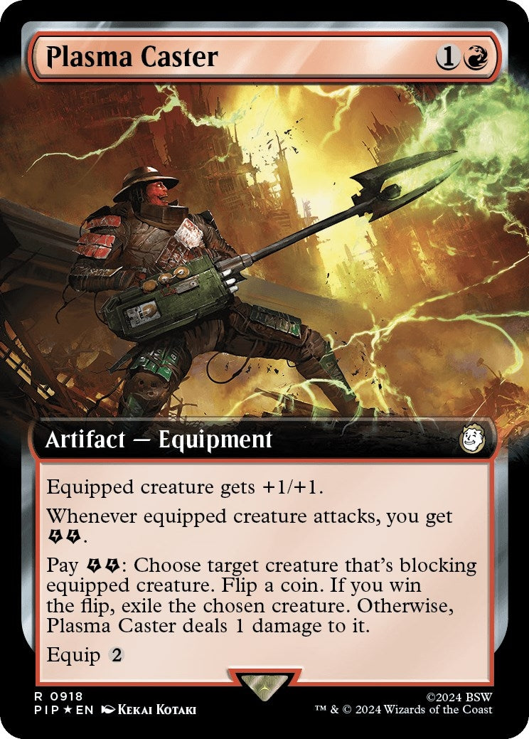 Image for Plasma Caster (Extended Art) (Surge Foil) (918) (Universes Beyond: Fallout) - Magic: The Gathering