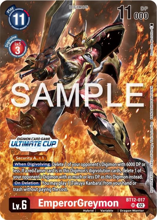 Image for EmperorGreymon (Ultimate Cup 2024) (BT12-017 SR) (Across Time) - Digimon Card Game