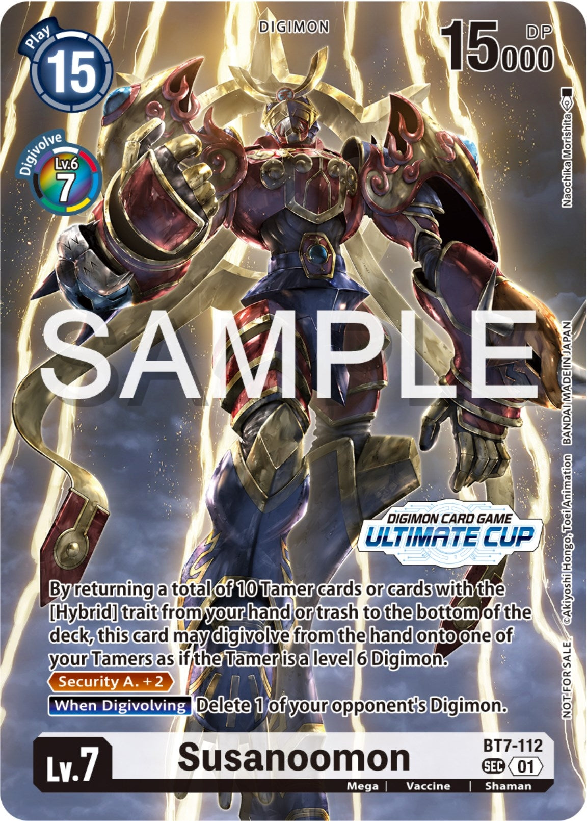 Image for Susanoomon (Ultimate Cup 2024 Borderless) (BT7-112 SEC) (Next Adventure) - Digimon Card Game