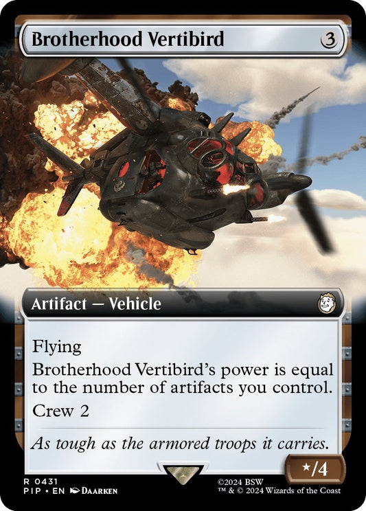 Image for Brotherhood Vertibird (Extended Art) (431) (Universes Beyond: Fallout) - Magic: The Gathering