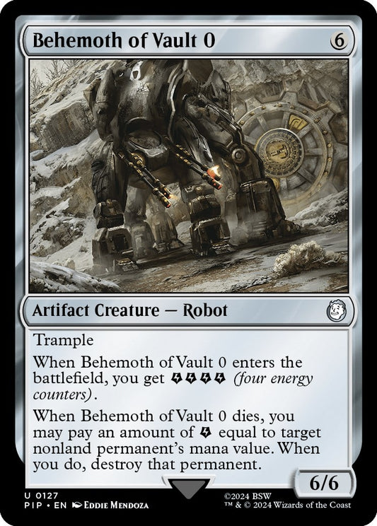Image for Behemoth of Vault 0 (127) (Universes Beyond: Fallout) - Magic: The Gathering