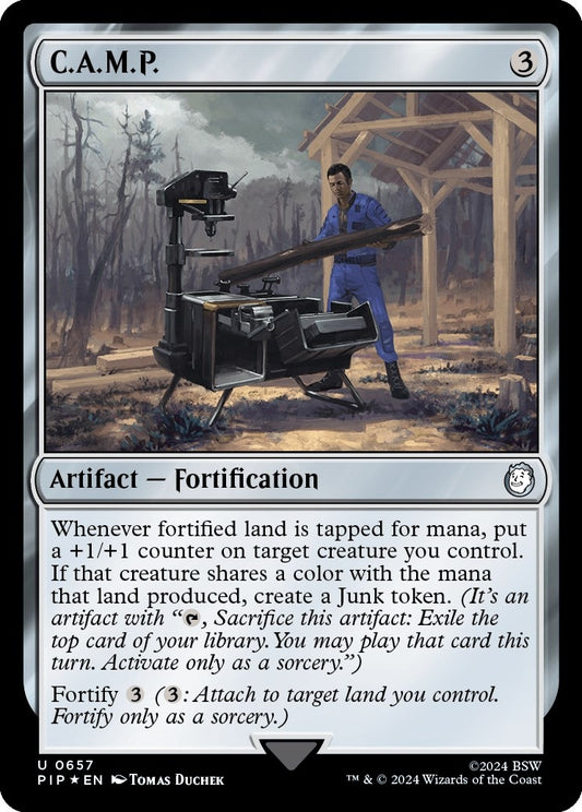 Image for C.A.M.P. (Surge Foil) (657) (Universes Beyond: Fallout) - Magic: The Gathering