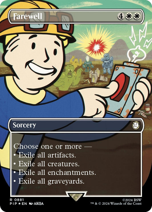 Image for Farewell (Borderless) (Surge Foil) (881) (Universes Beyond: Fallout) - Magic: The Gathering