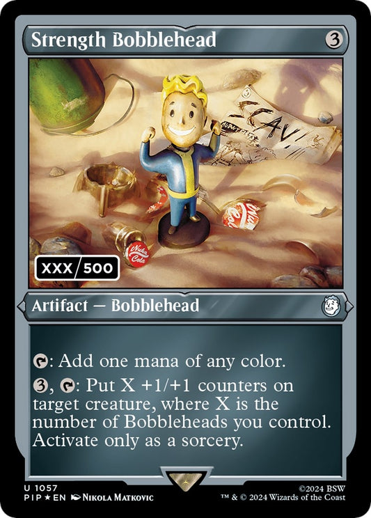 Image for Strength Bobblehead (Serial Numbered) (1057) (Universes Beyond: Fallout) - Magic: The Gathering