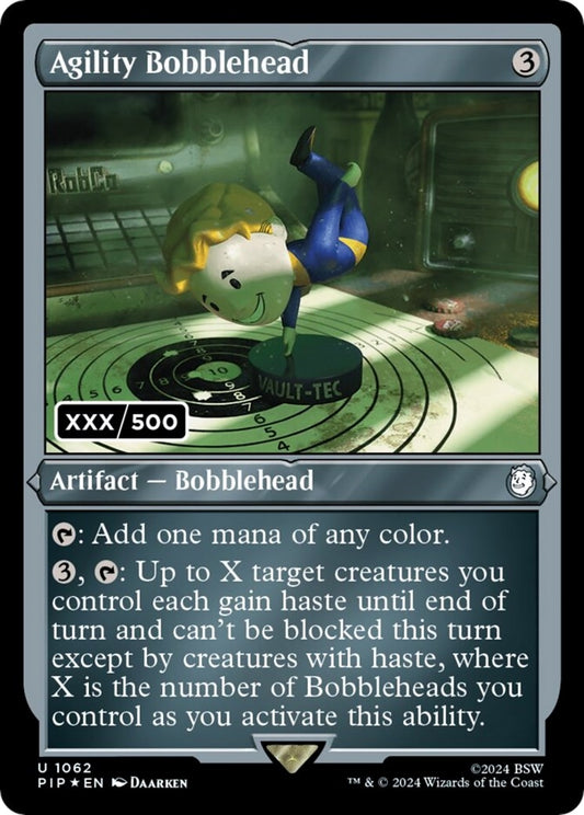Image for Agility Bobblehead (Serial Numbered) (1062) (Universes Beyond: Fallout) - Magic: The Gathering
