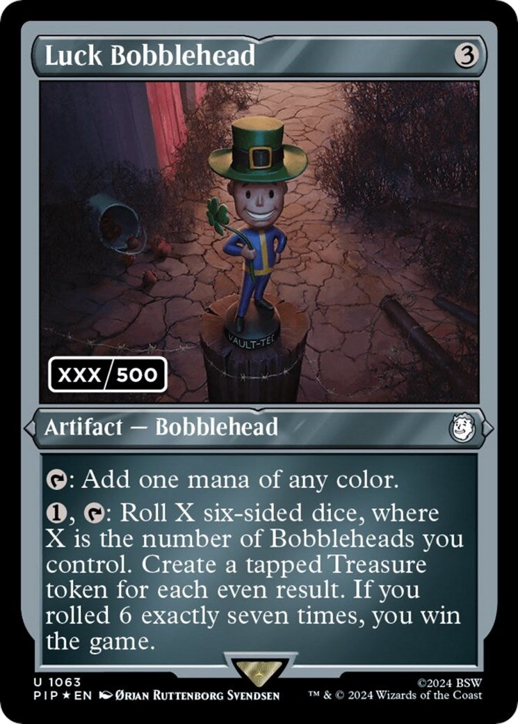 Image for Luck Bobblehead (Serial Numbered) (1063) (Universes Beyond: Fallout) - Magic: The Gathering