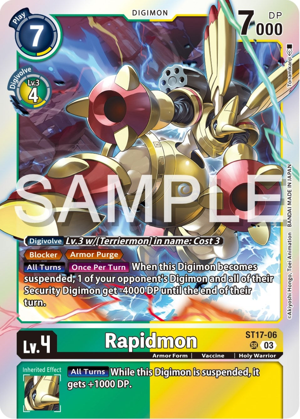 Image for Rapidmon - ST17-06 (ST17-06 SR) (Starter Deck 17: Double Typhoon Advanced Deck Set) - Digimon Card Game