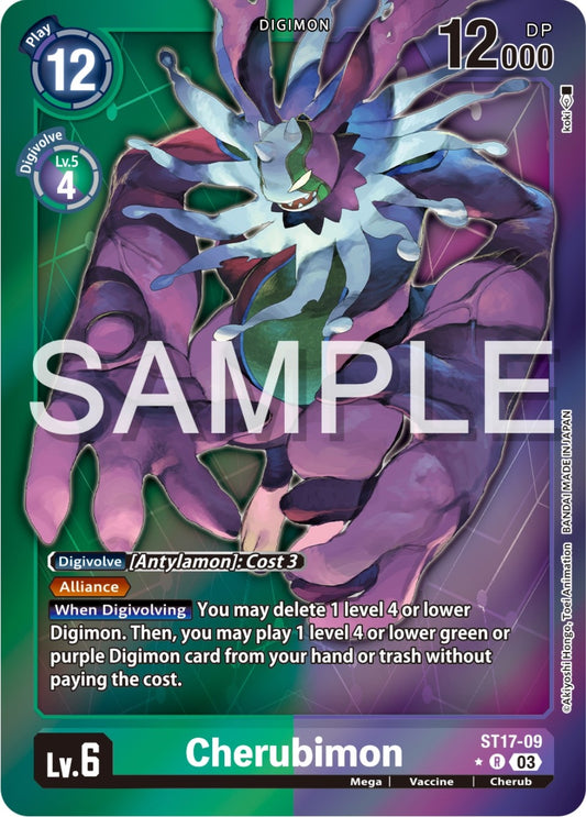 Image for Cherubimon (Advanced Deck Set Double Typhoon Secret Pack) (ST17-09 R) (Starter Deck 17: Double Typhoon Advanced Deck Set) - Digimon Card Game