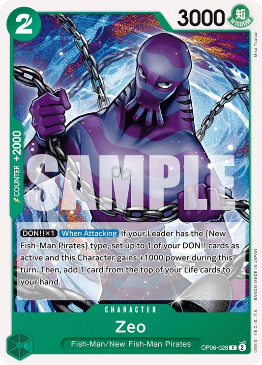 Image for Zeo (OP06-028) (Wings of the Captain) - One Piece Card Game