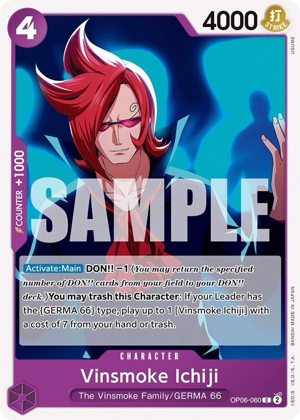 Image for Vinsmoke Ichiji (060) (OP06-060) (Wings of the Captain) - One Piece Card Game