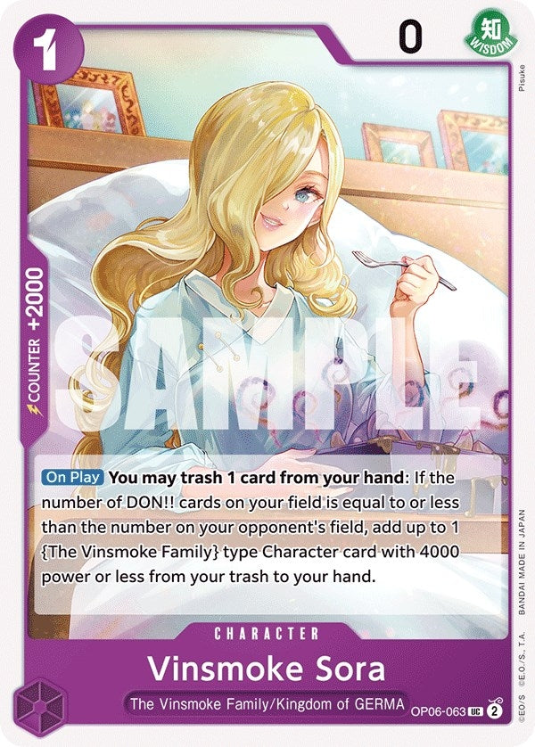 Image for Vinsmoke Sora (OP06-063) (Wings of the Captain) - One Piece Card Game