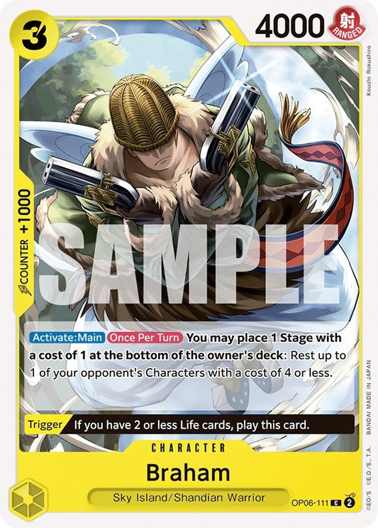Image for Braham (OP06-111) (Wings of the Captain) - One Piece Card Game
