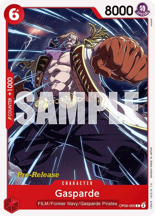 Image for Gasparde (OP06-005) (Wings of the Captain Pre-Release Cards) - One Piece Card Game